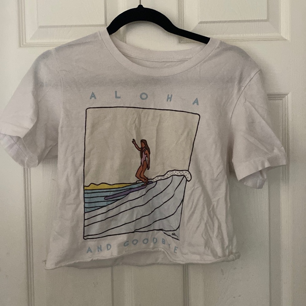Cropped Aloha shirt
